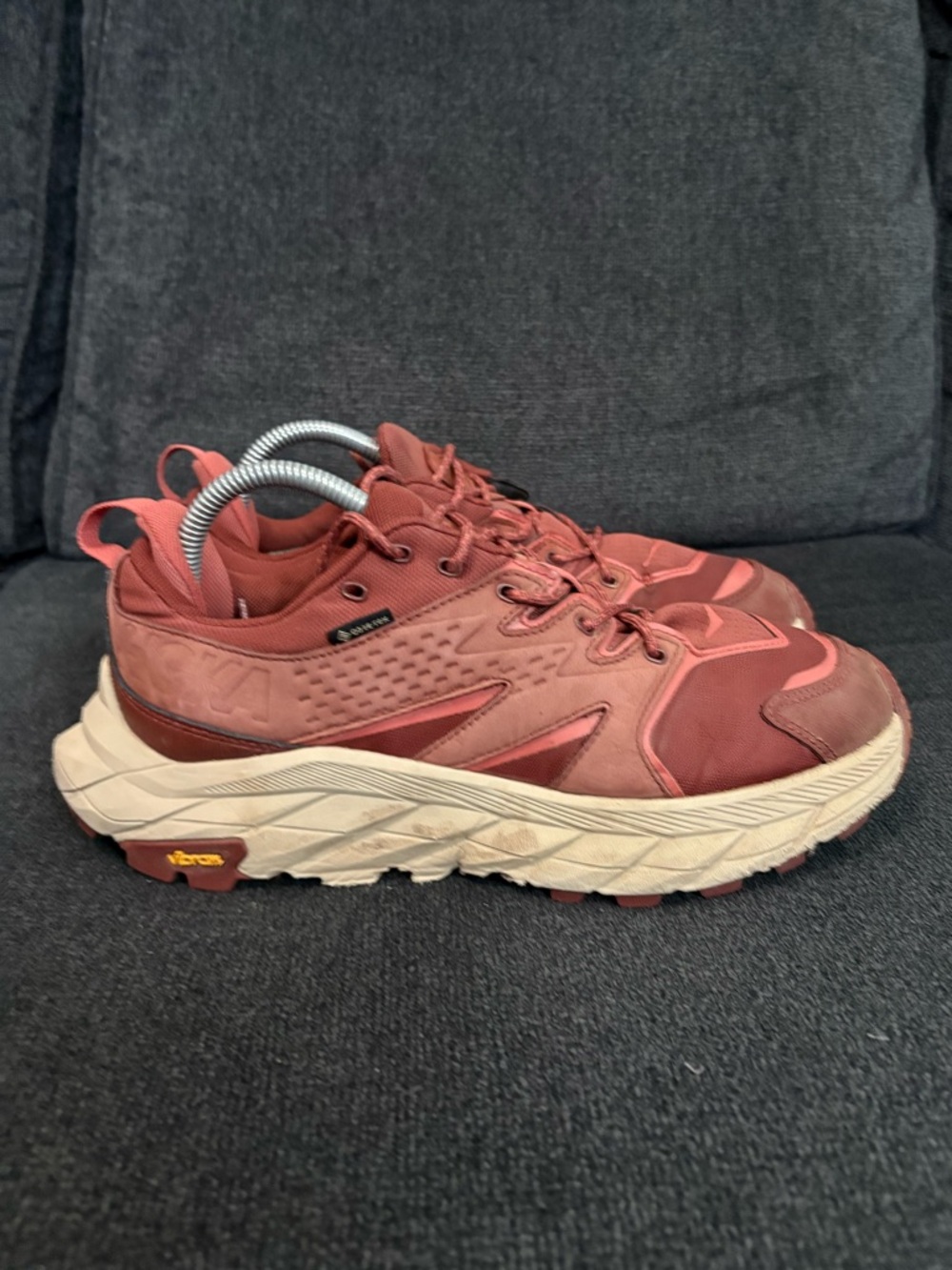 Hoka One One Anacapa Low GTX Women's Size 9 B Red Trail Running Shoes Gortex